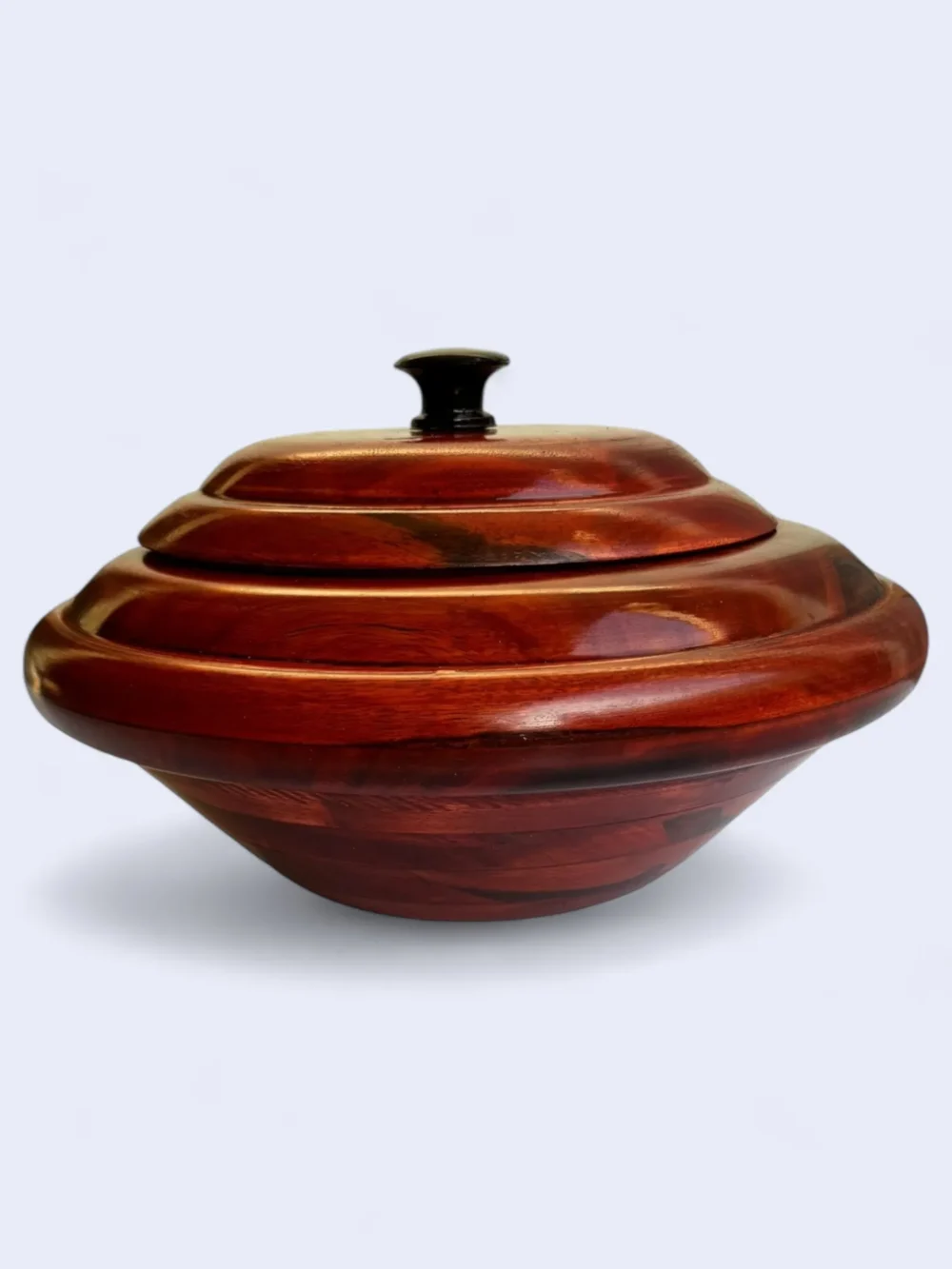 Wooden BBQ Hotpot Bowl Container Pot